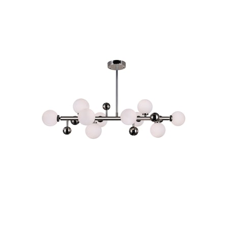 Cwi Lighting Element 10 Light Chandelier With Polished Nickel Finish 1125P36-10-613